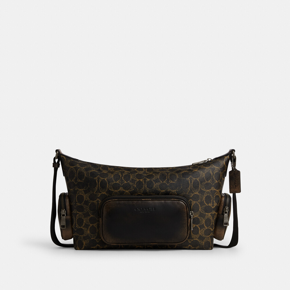 Coach Finn Crossbody Bag With Pockets In Loved Signature Canvas